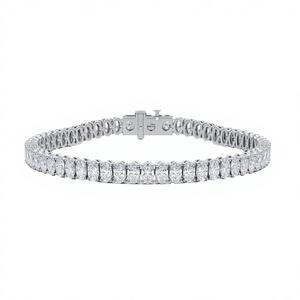 Brazalete de Tenis Clásico con Diamante Ovalado Cultivado en Laboratorio, Oro de 14 Quilates, Oro Blanco/Amarillo/Rosa, Claridad VVS2, Certificado IGI, Moderno - Product Image 1