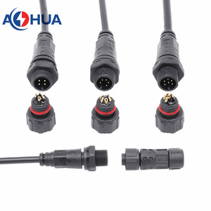 M12 nam/nữ 3 4 5 6 8 pin không thấm nước phía trước/Phía sau bảng điều khiển gắn kết nối với dây duy nhất - Product Image 5