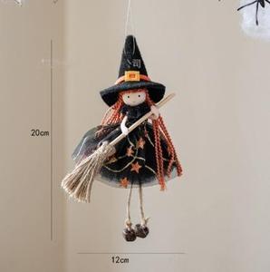 DAMAI Décorations Suspendues de Sorcière d'Halloween, Mini Pendentif Balai de Sorcière Mignon, Décoration de Fête d'Halloween, Décoration pour Fenêtre et Arbre de Maison, Photo - Product Image 2