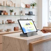 Terminal POS Inteligente con Tablet Android NFC de 10.1 Pulgadas, SoftPOS Tap to Pay, Máquina de Pago Minorista GMS 4G LTE con Base de Acoplamiento