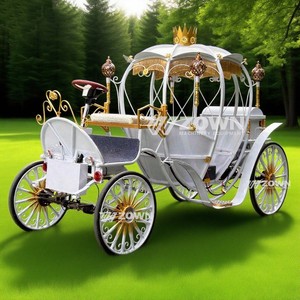 Carruaje de Calabaza Eléctrico de Lujo para Bodas, Estilo Cenicienta, Transporte Especial - Product Image 6