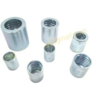 China 1-Wire Hose Fittings Hydraulic Ferrule Sleeve 01100 with NPT Thread Equal Head Code for 10mm One Wire Braid Hose