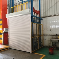 Ascenseur de levage de matériaux économique pour accès à un mezzanine à deux étages, monte-charge vertical simple avec certification CE, capacités 500kg, 1000kg, 2000kg