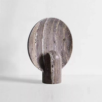 Nouveau design de lampe de table décorative moderne en résine naturelle lampe de chevet LED portable pour hôtel bureau à domicile