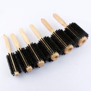 Cepillo Redondo de Madera Natural con Cerdas de Jabalí para Peinar, Rizar y Masajear el Cabello, para Mujeres y Hombres - Product Image 2