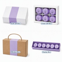 Tablette de douche artisanale à la lavande, apaisante et relaxante, coffret cadeau spa pour la douche, OEM ODM 30g