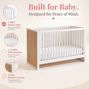 Cuna Multifuncional para Bebé, Cama Infantil Convertible 4 en 1 - Product Image 3