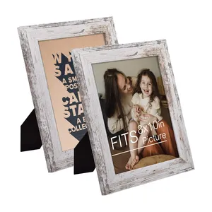 Faire un vieux <span class=keywords><strong>cadre</strong></span> photo de style texture blanche brun large conception de moulage pour l'affichage mural ou l'affichage de bureau - Product Image 1