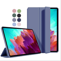 Untuk P12 12.7 Inch TB371FC / Xiaoxin Pad Pro 12.7 Tablet, Dudukan Lipat Magnetik dengan Bahan TPU Lunak dan PU