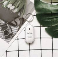 Porte-clés porte-clés sans fil, détecteur de sifflet, alarme anti-perte, lumière LED, traqueur d'objets âgés