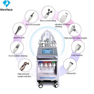 Mesin Perawatan Wajah NewFace 9 in 1 <span class=keywords><strong>Oxygen</strong></span> <span class=keywords><strong>Mask</strong></span>, Injeksi Peremajaan Kulit, Pelembap Kulit, Pembersihan Mendalam, Pengencangan, Pengangkatan, dan Perawatan Kecantikan Hydra Oksigen - Product Image 1