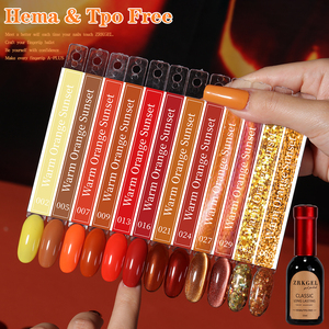 ZRKGEL ผู้จัดจำหน่ายยาทาเล็บ ชุดสีเจลทาเล็บ 36 สี คอลเลคชั่นฤดูใบไม้ร่วง ปราศจากสาร HEMA/TPO เม็ดสีเข้มข้น คุณภาพระดับซาลอน ชุดยาทาเล็บเจลแบบ OEM - Product Image 2