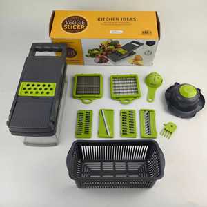 16-in-1 Manual Stainless Steel <b>Vegetable</b> <b>Cutter</b> Slicer Chopper with Container-Multi-Function Kitchen Tool - Product Image 6