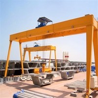 Grue portique Wan Long 100T pour le levage de blocs de coque de navire, portée de 46 m, hauteur de levage maximale de 30 m, moment de levage nominal de 125 T, personnalisable