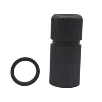 Pièce de caméra de vidéosurveillance durable RJ45 IP67 Anneau en silicone noir étanche avec boîtier en nylon 8P8C pour connecteur de réseau de surveillance