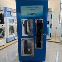 Distributeur d'eau extérieur intelligent 5 étapes RO 800GPD en acier inoxydable avec paiement et surveillance basées sur le cloud