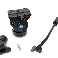 Trípode Grande de Aleación de Aluminio Yusen para Cámara SLR, Cabezal Hidráulico Panorámico-Inclinable, Capacidad de Carga de 6-10 kg, para Soporte de Cámara PTZ Micro Individual