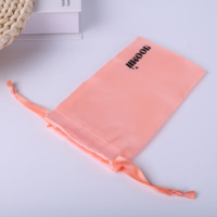 Sac en satin OEM avec cordon de serrage, sac personnalisé pour cadeaux, sac anti-poussière, emballage pour bijoux et vêtements, vente en gros