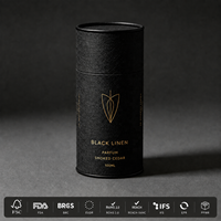 Emballage en tube de papier rigide sur mesure, boîte cylindrique en carton de luxe, boîte ronde pour parfum, bougie, cosmétique, cadeau, OEM