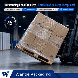 Meilleur 80 Gauge 40kg Transparent LLDPE Stretch Wrap Film Jumbo Rolls Usine Clair Palette Emballage Wrap Étanche À L'humidité Caractéristique - Product Image 3