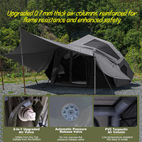 Tente gonflable Coody Bestona Air - Gris - Fabrication chinoise - Tente familiale - Camping - Durable - Portable - Extérieur - 4 saisons - 3 à 8 personnes
