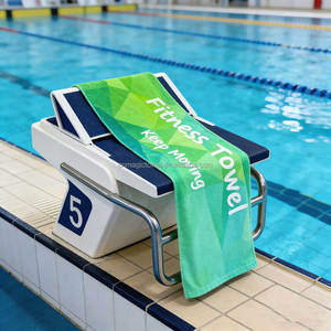 Toalla Deportiva con MOQ Bajo <span class=keywords><strong>para</strong></span> Diseño de Marca Personalizada, Toalla Facial y de Gimnasio al por Mayor Más Barata, Impresión de Logotipo Personalizado y Bordado - Product Image 2