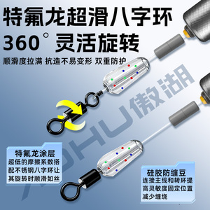 Juego de Grapas de Espacio Sin Nudos Aohu, Talla M 2.5-4 #   Accesorios de Pesca para Carpas en Agua Dulce - Product Image 5