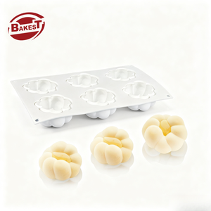 Molde de Silicona Resistente al Calor Ecológico de Alta Calidad, Molde para Pastel de Mousse con Forma de Pétalo de Nube, Postre Francés, Té de la Tarde, Reutilizable, Bolsa OPP - Product Image 2