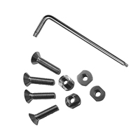Vis et écrous en titane pour hydrofoil, pour plaque de base de mât, kit de quincaillerie universel pour hydrofoil, pour systèmes de foil de surf et de kite