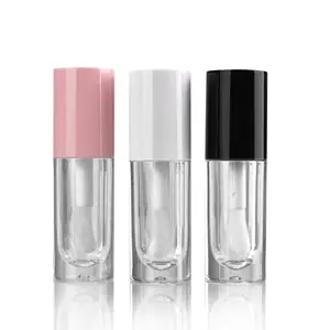 Spot 6ml transparent rose plastique pouce brosse tube brillant à lèvres huile à lèvres glaçure liquide fond de teint sous-bouteille