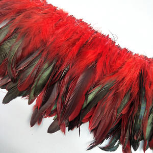 Venta al por mayor atado de moscas de pesca 6-8 pulgadas (15-20cm) plumas de gallo de <span class=keywords><strong>pollo</strong></span> de colores naturales para manualidades Diy - Product Image 2