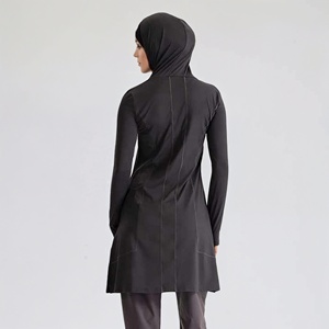 Abbigliamento Casual modesto <span class=keywords><strong>sportivo</strong></span> manica lunga <span class=keywords><strong>Top</strong></span> mussulm Hoodie Activewear Abaya Muslim abbigliamento da palestra per donna - Product Image 3