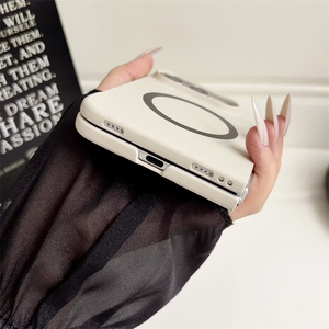 เคสโทรศัพท์แบบบางพิเศษ สีพื้น ผิวสัมผัสเหมือนผิวหนัง สำหรับ iPhone Ultra รองรับการชาร์จไร้สาย วัสดุ PC แข็ง - Product Image 6