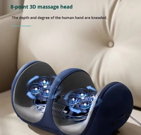 Appareil de massage des pieds automatique, électrique, pour usage domestique, avec fonction de pétrissage et contrôle du temps.