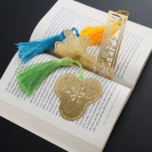 Marcapáginas de Metal y Latón con Forma Personalizada, Diseño de Animales, con Borlas, Recuerdo Cultural Creativo de Viaje, Proveedor - Product Image 5