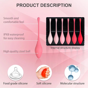 방광 조절 및 골반저 운동을위한 6 여성용 케겔 볼 섹스 토이 세트 질 공 - Product Image 6