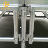 Plateforme de scène démontable en alliage d'aluminium pour spectacle, estrade portable pour batterie