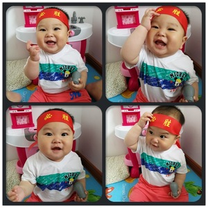 Custom Cheer <b>Headbands</b> With Printed Words Adjustable For Sports Events And Exams - Product Image 3