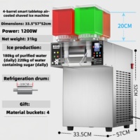 Machine à glace pilée commerciale Bingsu 4 saveurs 2026 avec moteur PLC Snowflake à usage unique et garantie d'un an