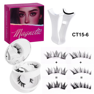 Kit de <span class=keywords><strong>cils</strong></span> magnétiques à l'aspect naturel avec logo personnalisé en gros, sans colle, réutilisables, <span class=keywords><strong>cils</strong></span> magnétiques quantiques avec applicateur - Product Image 5