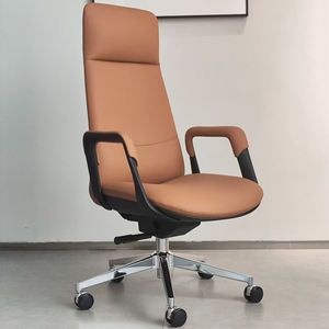 Muebles comerciales de oficina Ejecutivo de lujo Contemporáneo Muebles Foshan Respaldo alto Silla de oficina giratoria de cuero puro genuino - Product Image 1
