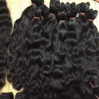 Extensions de Cheveux Vietnamiens en Gros, Super Double Drawn, 100% Vierge, Cuticules Alignées, Ondulation Souple, Brillantes, Sans Perte de Cheveux
