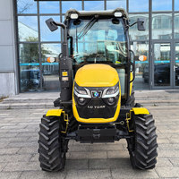 Mini tracteur diesel 50 CV avec certificat E-MARK COC, norme européenne pour l'immatriculation, tracteur agricole avec chargeur frontal et cabine