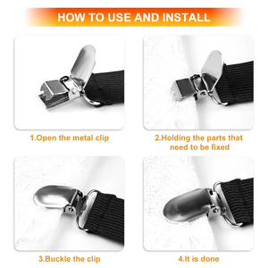 4PC tam giác Quilt clip-có thể điều chỉnh đàn hồi sofa/Ga Trải Giường dây đai, không trượt an toàn Grip - Product Image 4