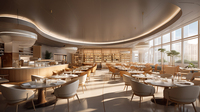 Ensemble de table à manger de luxe moderne pour 4, 6 ou 8 personnes, structure en bois massif, mobilier de restaurant pour hôtel