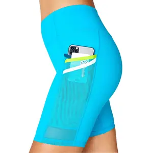 Private Label Quick Dry Compression Butt Scrunch Fitness Workout High Waist Yoga Gym Running Shorts Women