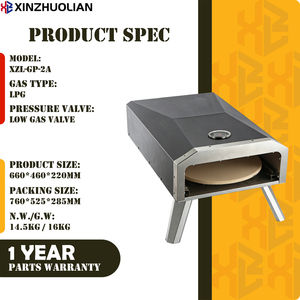 Horno de <span class=keywords><strong>Pizza</strong></span> Portátil a Gas de 12 Pulgadas con Puerta Corredera y Bandeja Recolectora de Migas Extraíble, Uso Comercial, 2000W, Acero Inoxidable, ¡Oferta! - Product Image 3