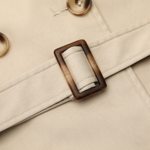 Manteau <span class=keywords><strong>trench</strong></span> <span class=keywords><strong>sans</strong></span> manches pour femme Boying, printemps-été, col à revers, double boutonnage, ceinture, polyester, écologique, respirant, long, ODM - Product Image 6