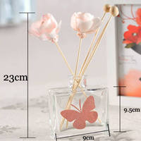 Diffuseur d'huiles essentielles aromatique, bouteille en verre, personnalisé, huile essentielle, bâton de parfum, vente en gros, 50 ml