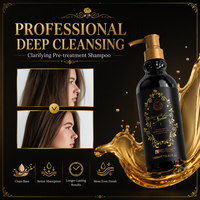 Shampoo clarifiant à la kératine, prétraitement, nettoyage en profondeur, élimination du chlore de l'eau dure, shampooing pour cheveux de salon, OEM